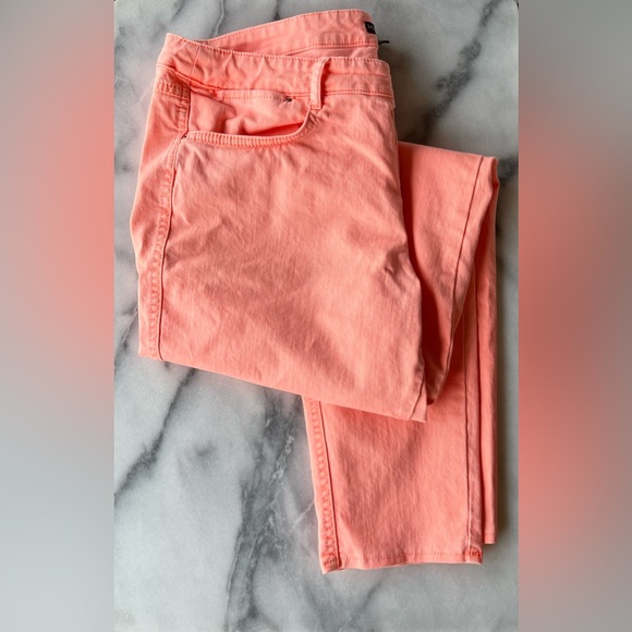 MNG by Mango Neon Orange Jeans - Picture 1 of 6